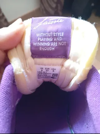 Zapatillas Lacoste Mujer Talla 37 Morado/Blanco