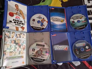 Lote 4 Juegos PS2: NBA Live 2005, PES 5, 4, Smash