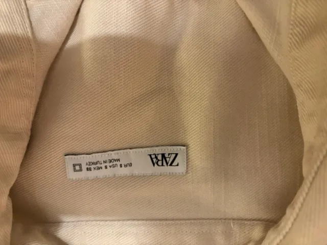 Camisa Zara Hombre Beige usada 2 veces