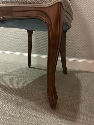 Sillas de comedor de madera y ratán