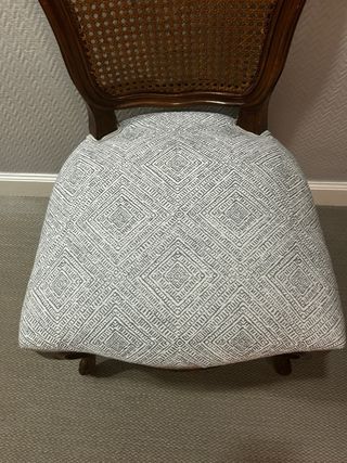 Sillas de comedor de madera y ratán