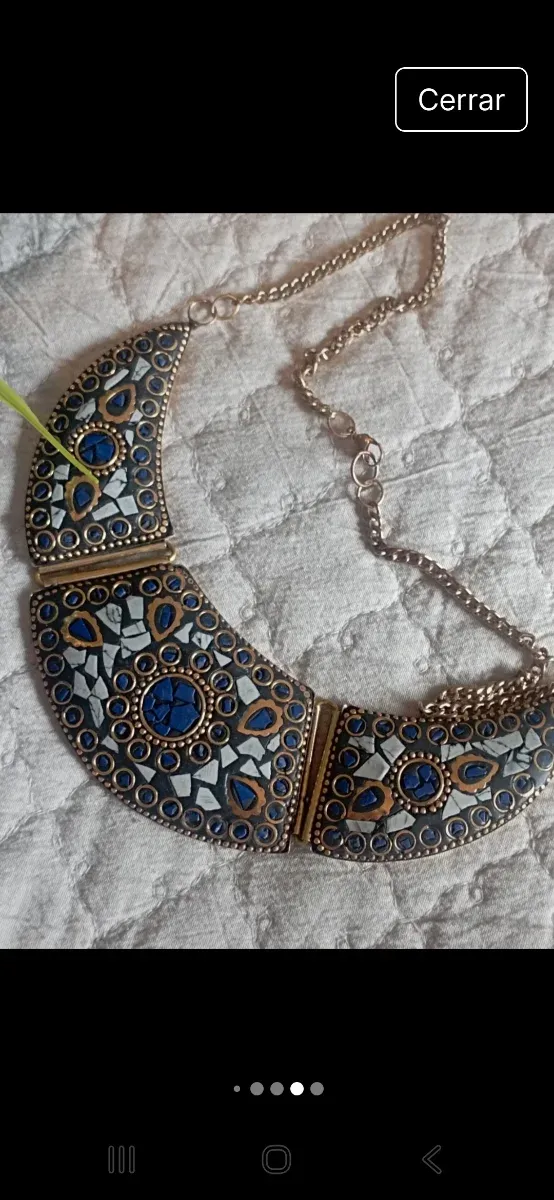 Cartera y Bolso de fiesta azul y dorado