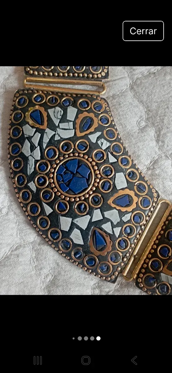 Cartera y Bolso de fiesta azul y dorado