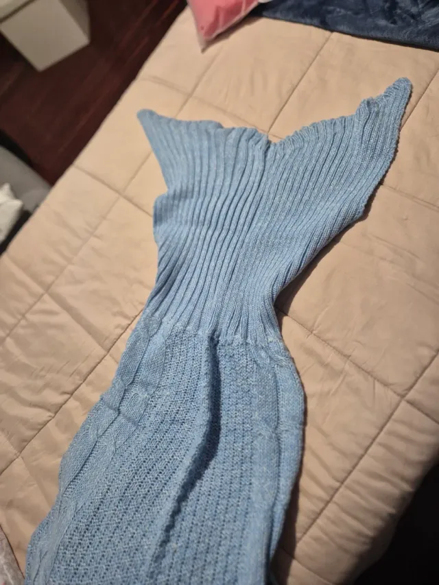 Manta Cola de Sirena Azul