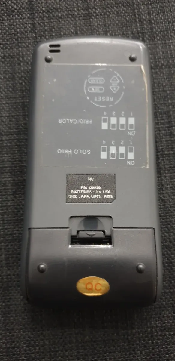 Mando Aire Acondicionado Fagor Negro