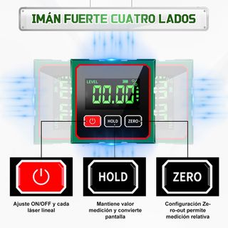 Inclinómetro Digital Magnético Láser