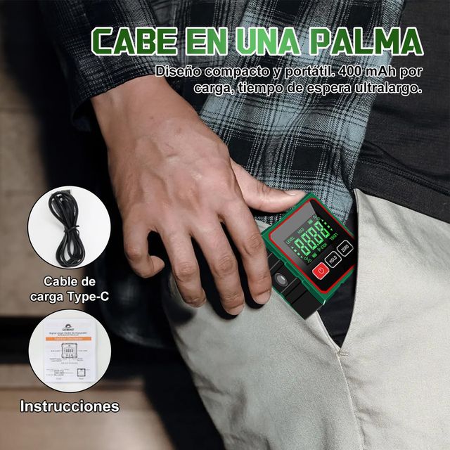 Inclinómetro Digital Laser Magnetico