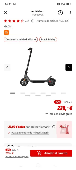 Patinete Eléctrico Xiaomi