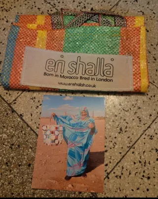 Borsa En Shalla nuova oro e rosa