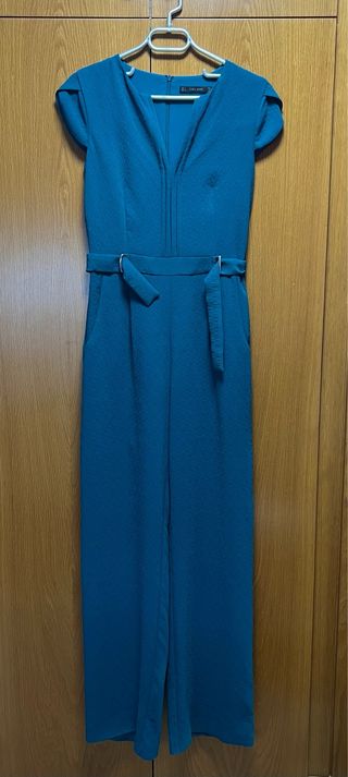 Mono largo Zara color verde azulado