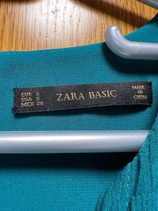 Mono largo Zara color verde azulado