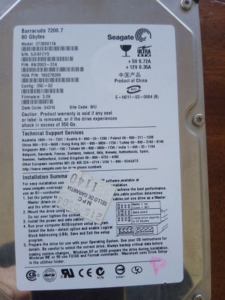 Disco Duro Seagate Barracuda 120GB