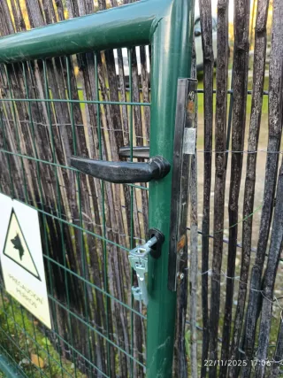 Puerta Metálica Jardín Exterior Valla