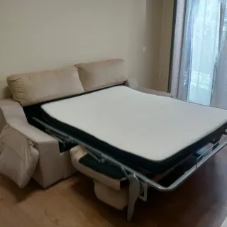 Sofá Cama 3 Plazas Apertura Italiana Beige