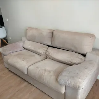 Sofá Cama 3 Plazas Apertura Italiana Beige