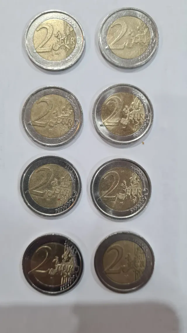 Lotto 8 Monete Commemorative Italia