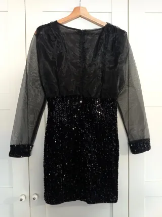 Abito da sera paillettes nero