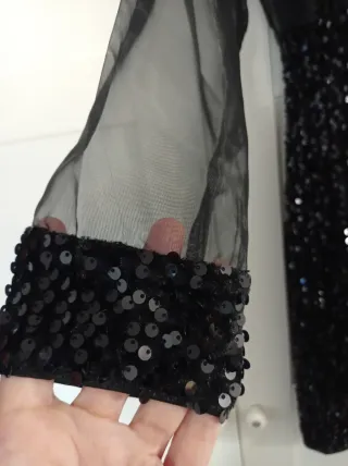 Abito da sera paillettes nero