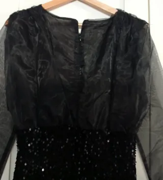 Abito da sera paillettes nero