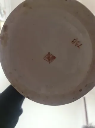 Jarrón Chino Porcelana con peana