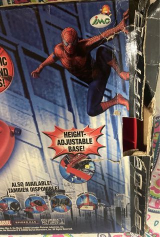Pinball Infantil Spiderman con su caja