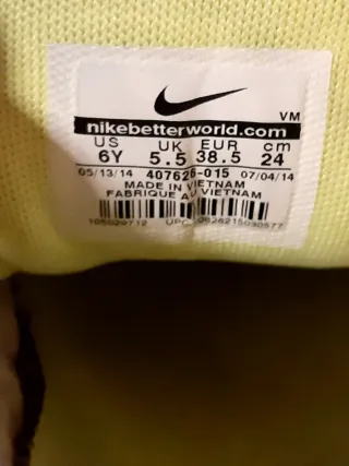 Zapatillas Nike Air Max Talla 38.5 Gris/Rosa