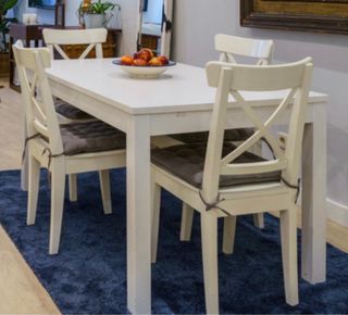 Mesa Ikea Ingatorp Extensible y 4 Sillas Ingolf
