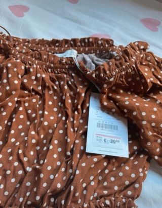 Vestido Pull&Bear lunares manga larga