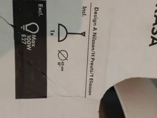 Lámpara de techo blanca