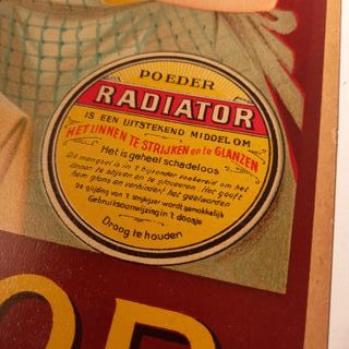 Cartaz publicitário antigo 1930's Radiator 40x30cm