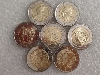 Lote 7 monedas 2€