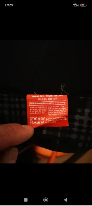 Protección Culera Snowboard/Skate Red de Burton