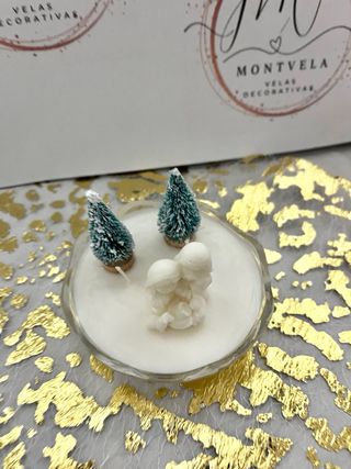 Vela Belén Navidad Cristal