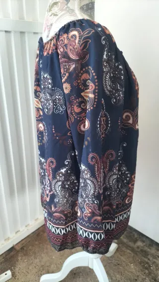 Blusa estampada mujer forro interior