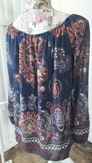 Blusa estampada mujer forro interior