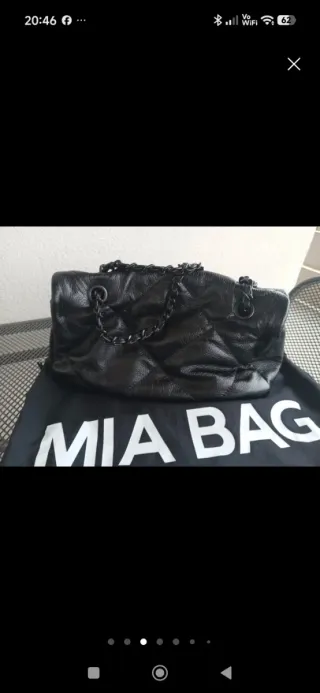 Borsa My Bag nera trapuntata