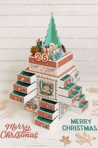 Calendario Adviento Navideño Decorativo