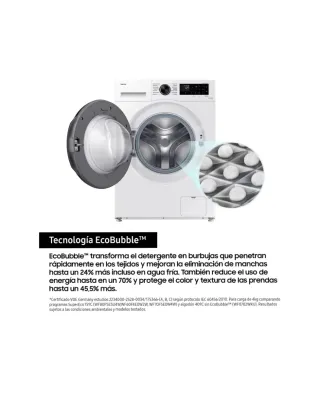 Lavadora Samsung SmartThings 9kg. Tiene 1 garantía