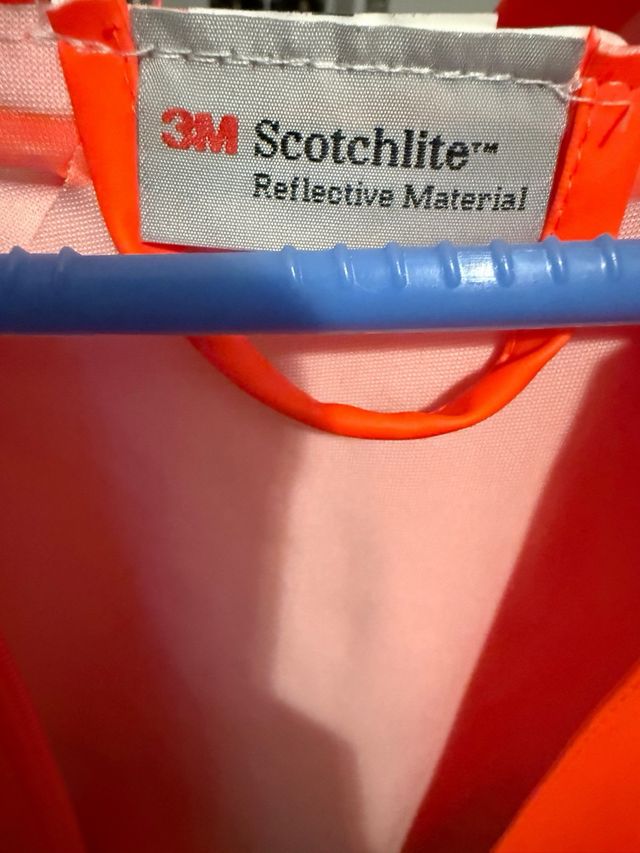 Chubasquero naranja reflectante 3M