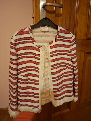 Chaqueta de mujer con rayas