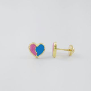 Pendientes Oro 18K Corazón