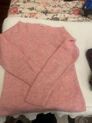 Jersey rosa cuello barco