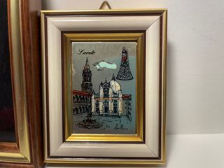 Lotto 2 quadri Littagrafie Vaticano, Loreto