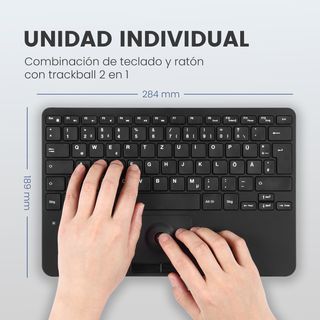 Mini teclado USB con trackball y Ñ NUEVO