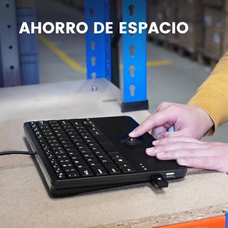 Mini teclado USB con trackball y Ñ NUEVO