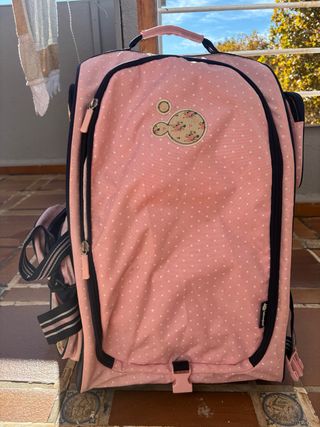 Maleta infantil rosa lunares Imaginarium