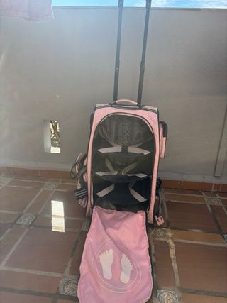 Maleta infantil rosa lunares Imaginarium