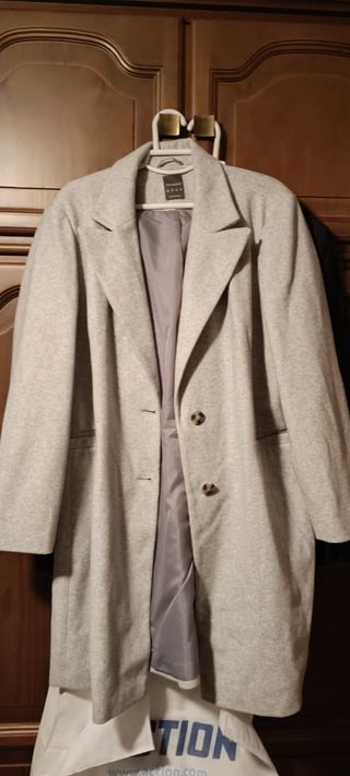 Gabardina Abrigo vestir Gris Mujer Primark 48 XL
