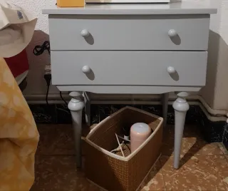 Mesitas de noche de madera (2 unidades)