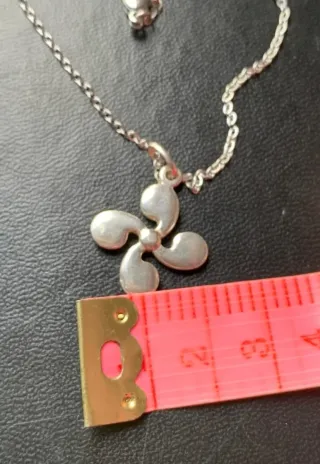 Collar Lauburu Plata Cadena Acero